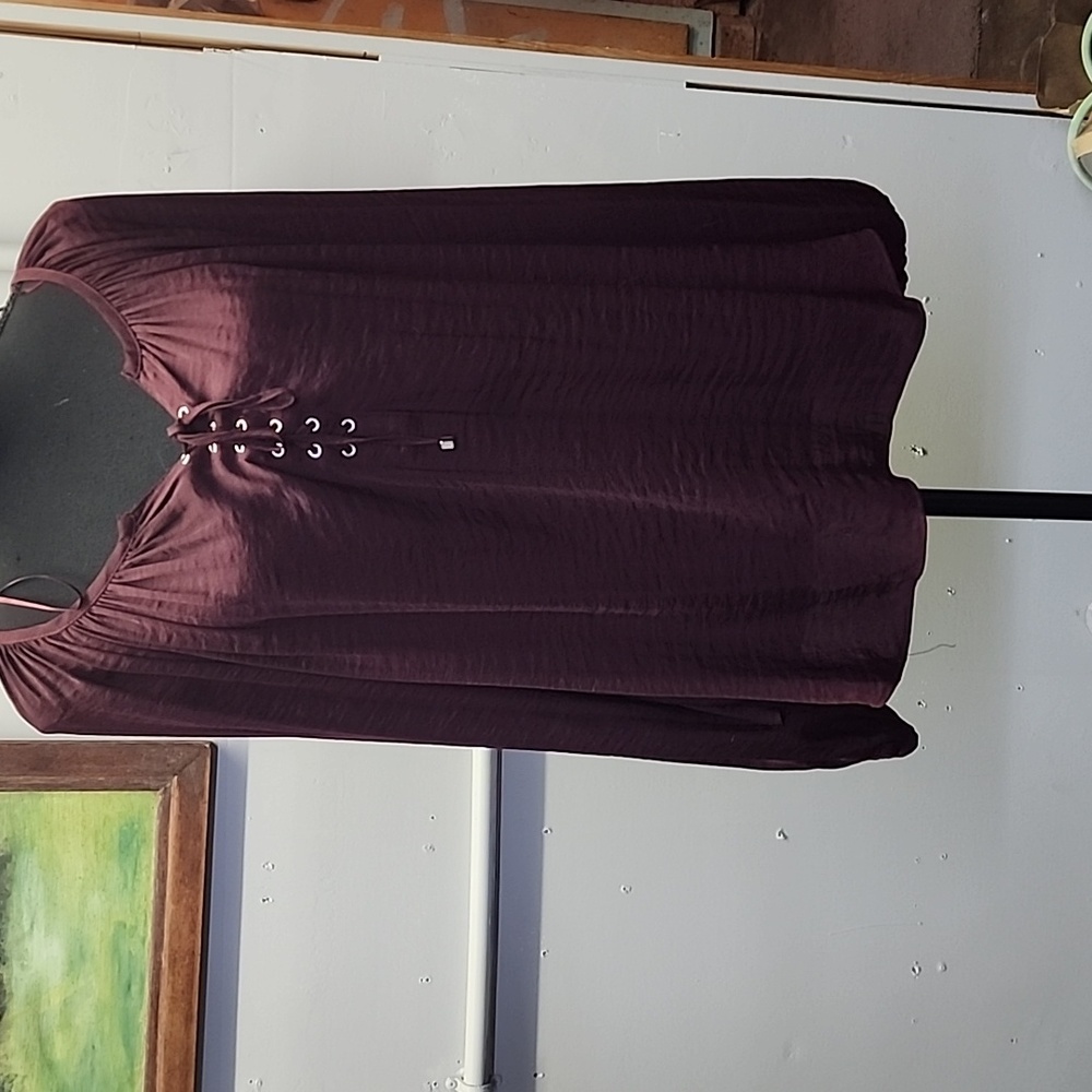 A silky boho shirt